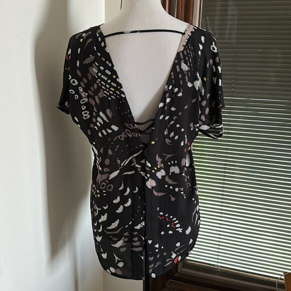 Trouve | Tunic Lace up Blouse Size S - Picture 4 of 10